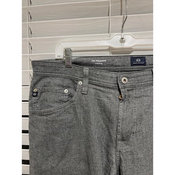 AG Adriano Goldschmied The Graduate Gray Chinos - Size 34x34 - Picture 2 of 5